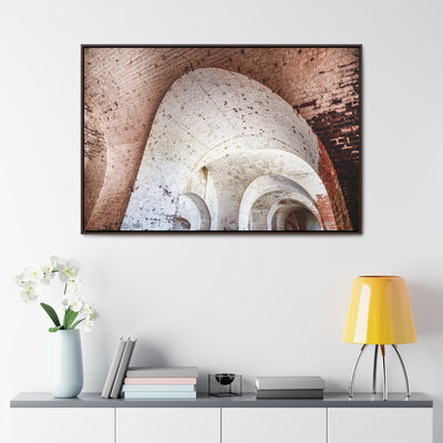 Modern Abstract Architectural Framed Canvas Art Print