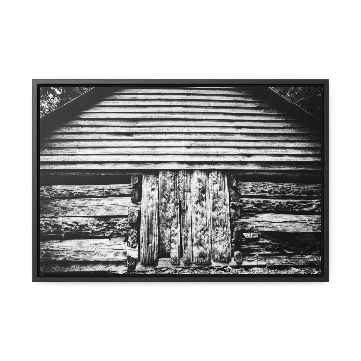 Black and White Old Barn Artwork