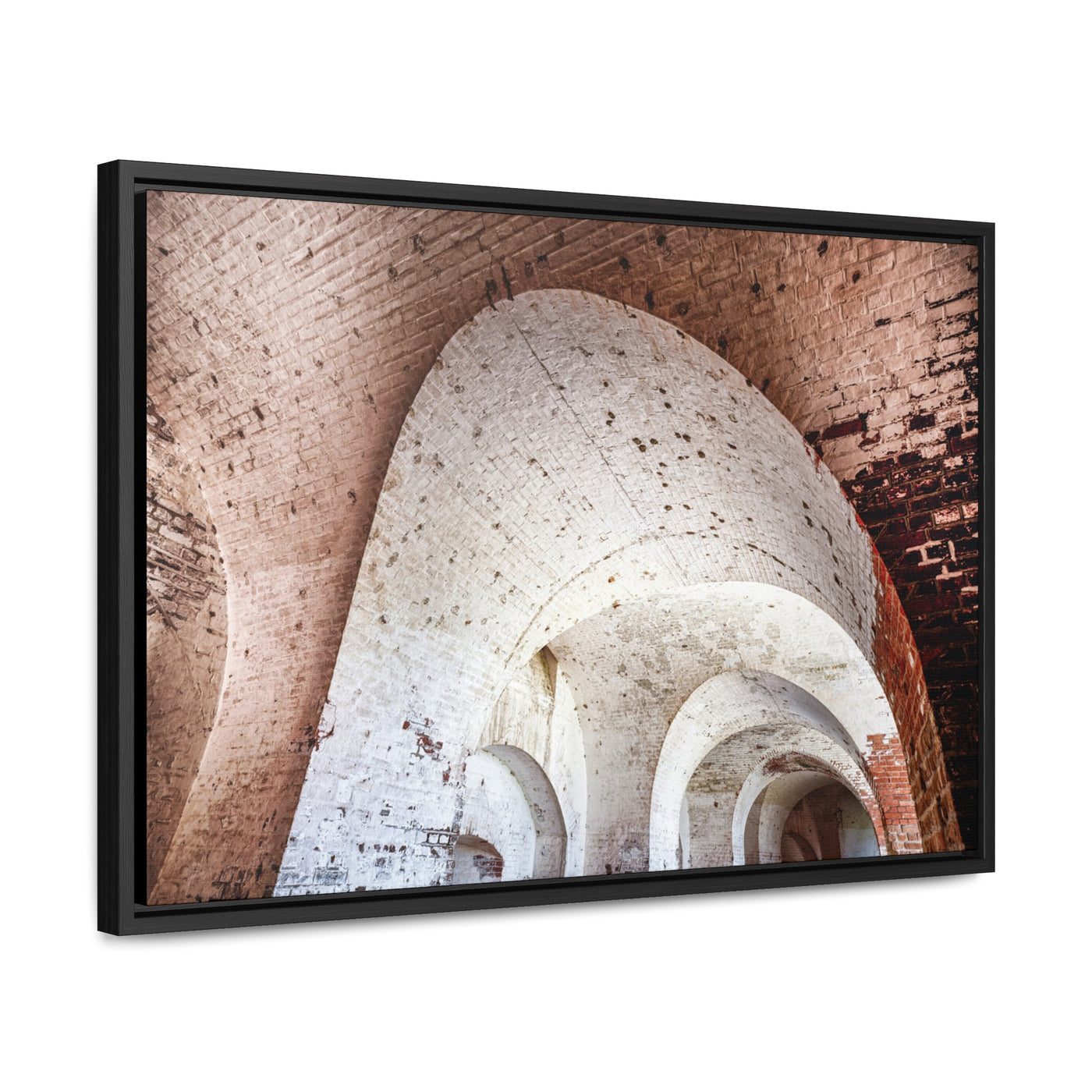 Modern Abstract Architectural Framed Canvas Art Print