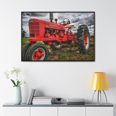 Red Tractor Canvas Wall Art