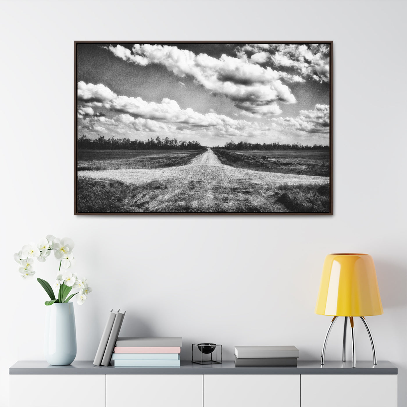 Crossroads Framed Canvas Art Print