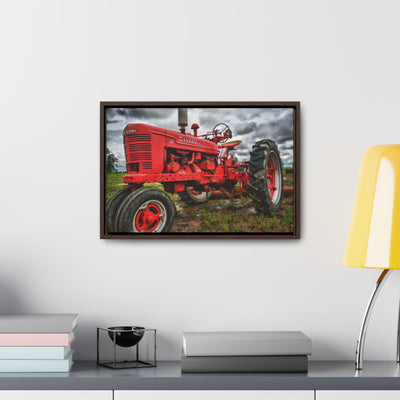 Red Tractor Canvas Wall Art