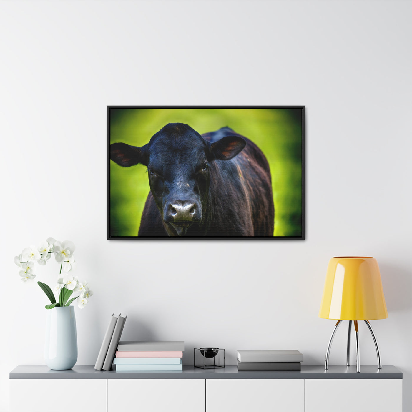 Framed Cow Wall Art