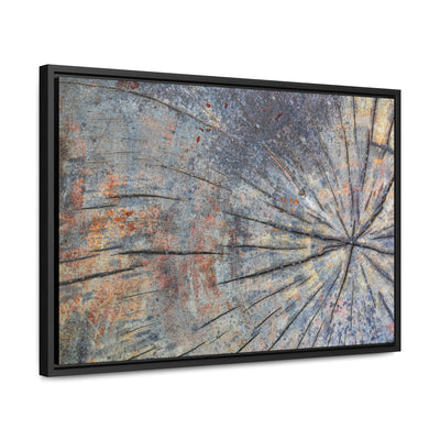 Tree Stump Rings Framed Canvas Rustic Art Print