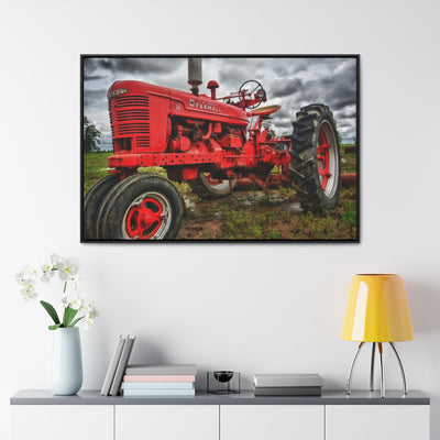 Red Tractor Canvas Wall Art