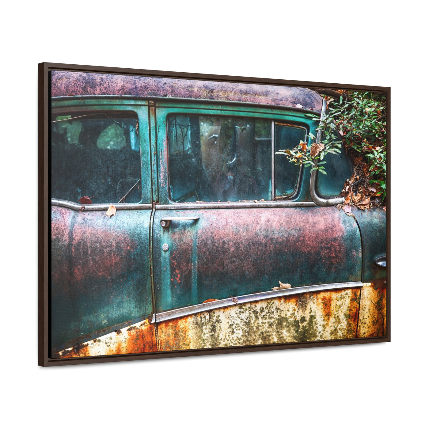 Antique Car Framed Canvas Wall Art