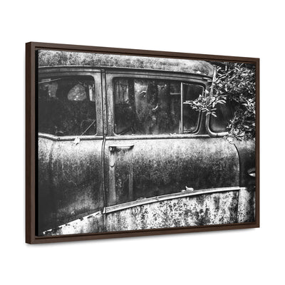 Old Car Black and White Art Print