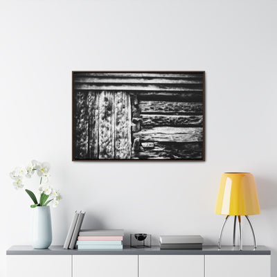 Black and White Rustic Framed Art Print