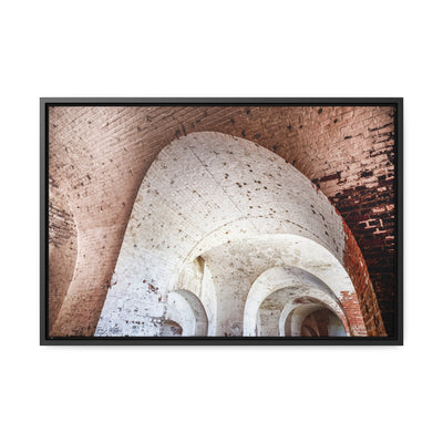 Modern Abstract Architectural Framed Canvas Art Print