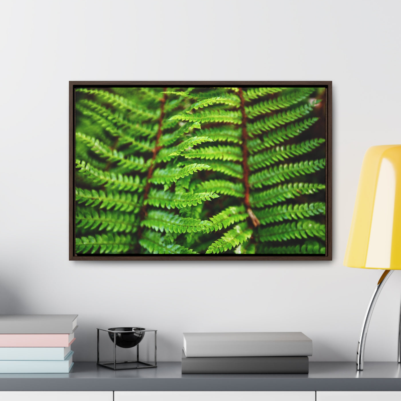 Beautiful Fern Framed Canvas Wall Art