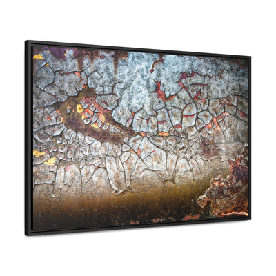 Rustic Abstract Art Framed Canvas Wrap