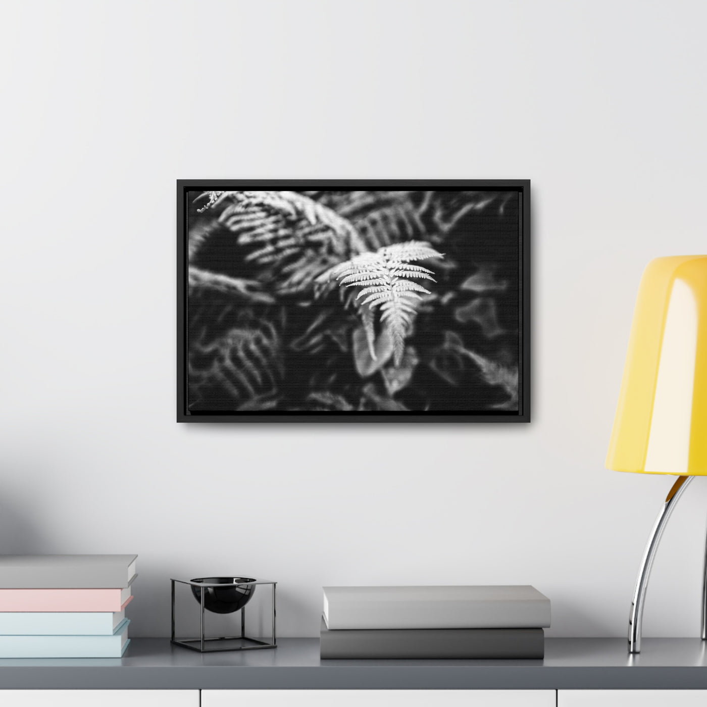 Calming Fern Art Framed Canvas Wrap