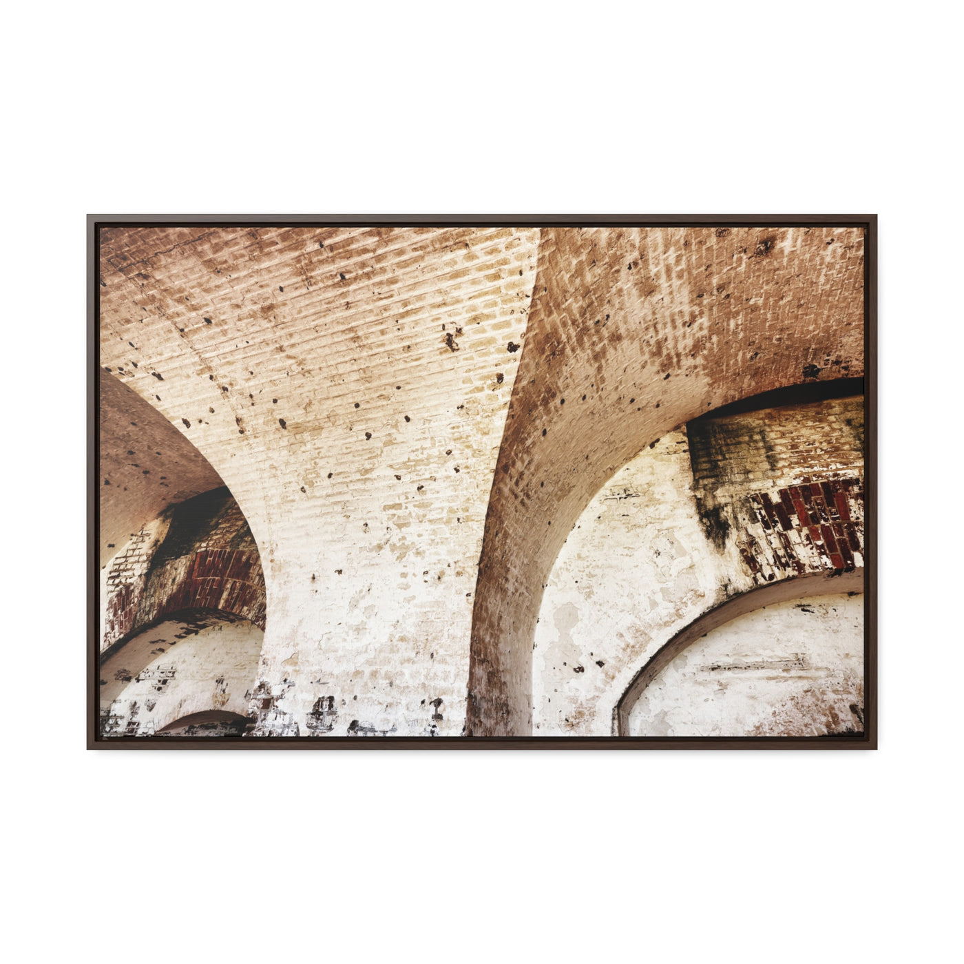 Abstract Architectural Wall Art Framed Canvas Print