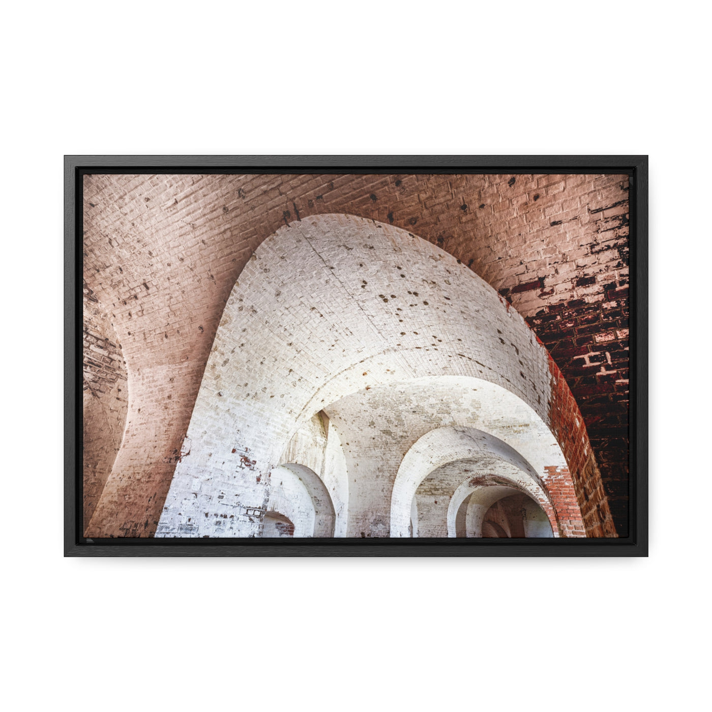 Modern Abstract Architectural Framed Canvas Art Print