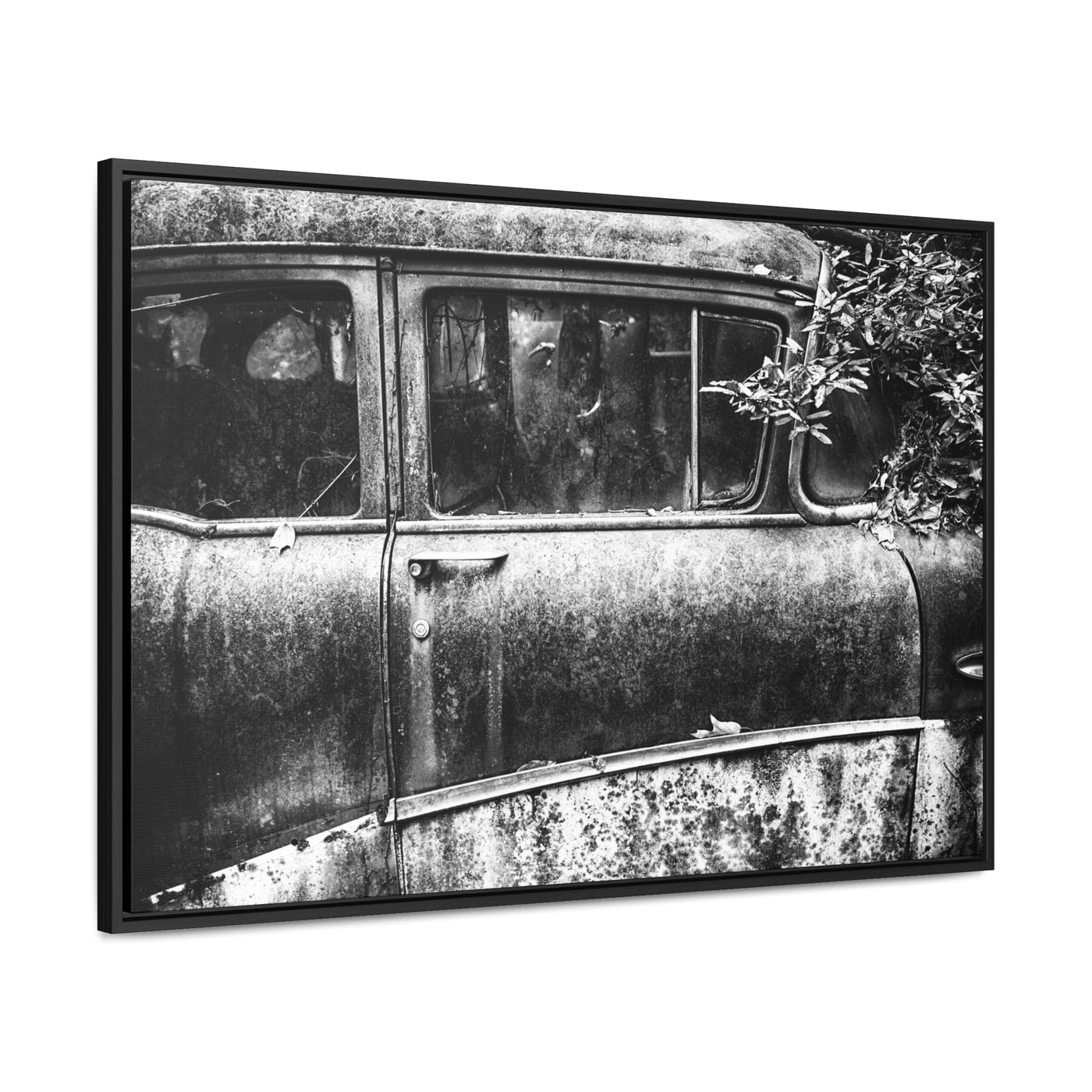 Old Car Black and White Art Print