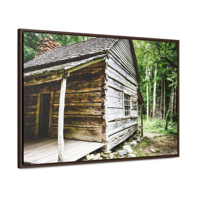 Rustic Log Cabin Framed Wall Artwork