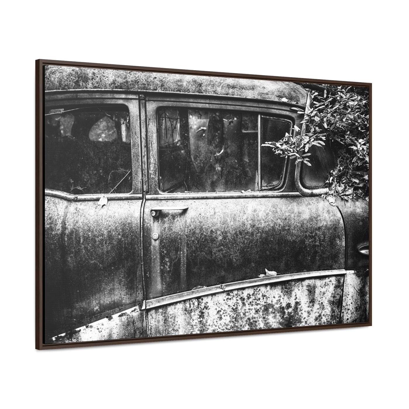 Old Car Black and White Art Print