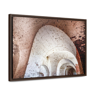 Modern Abstract Architectural Framed Canvas Art Print