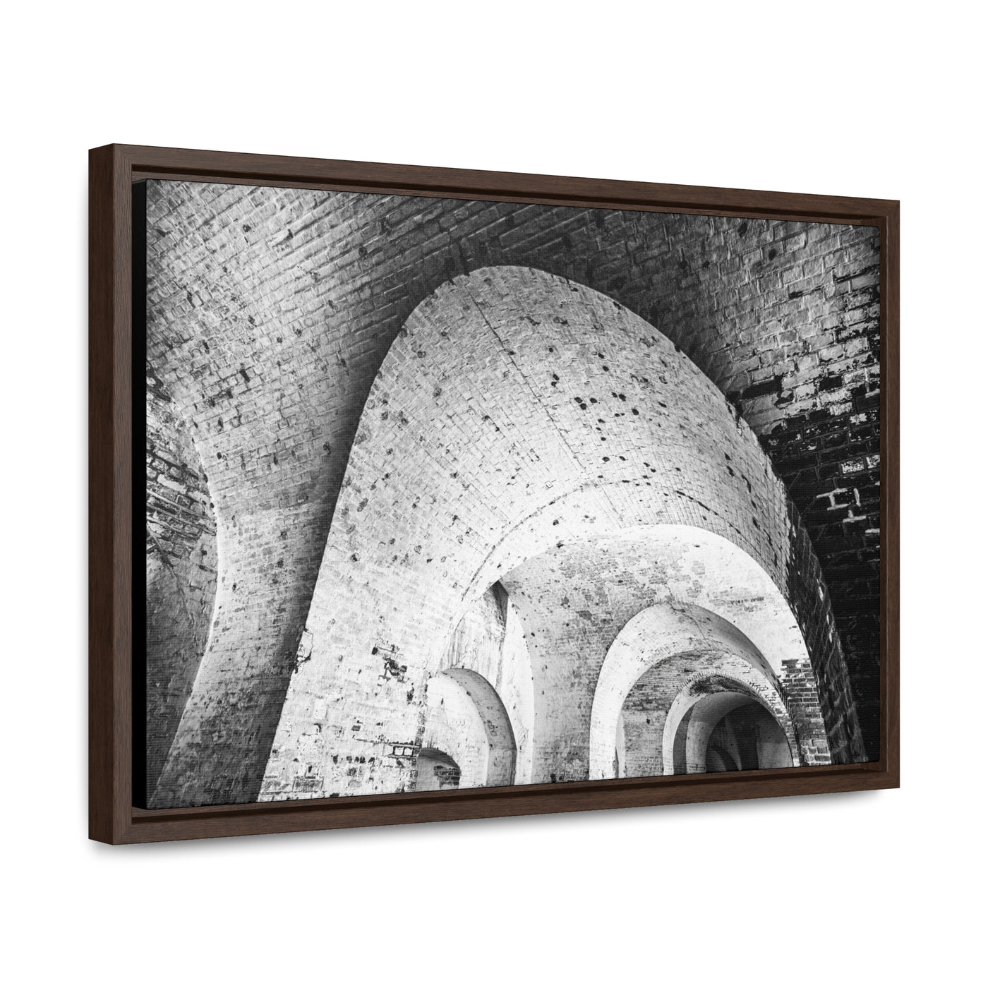 Black and White Abstract Architectural Framed Canvas Artwork