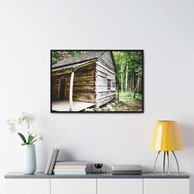 Rustic Log Cabin Framed Wall Artwork