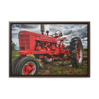 Red Tractor Canvas Wall Art