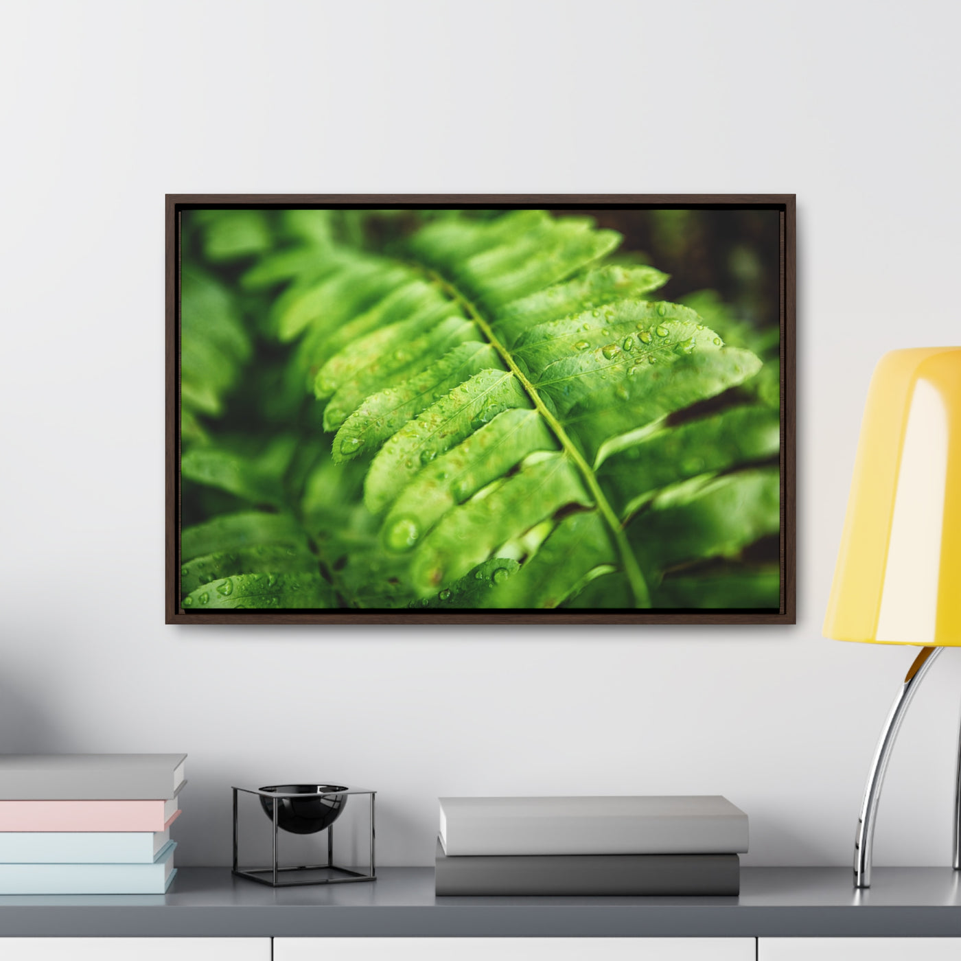 Fern Framed Canvas Calm Artwork