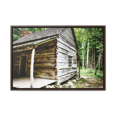 Rustic Log Cabin Framed Wall Artwork