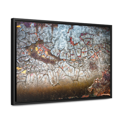 Rustic Abstract Art Framed Canvas Wrap