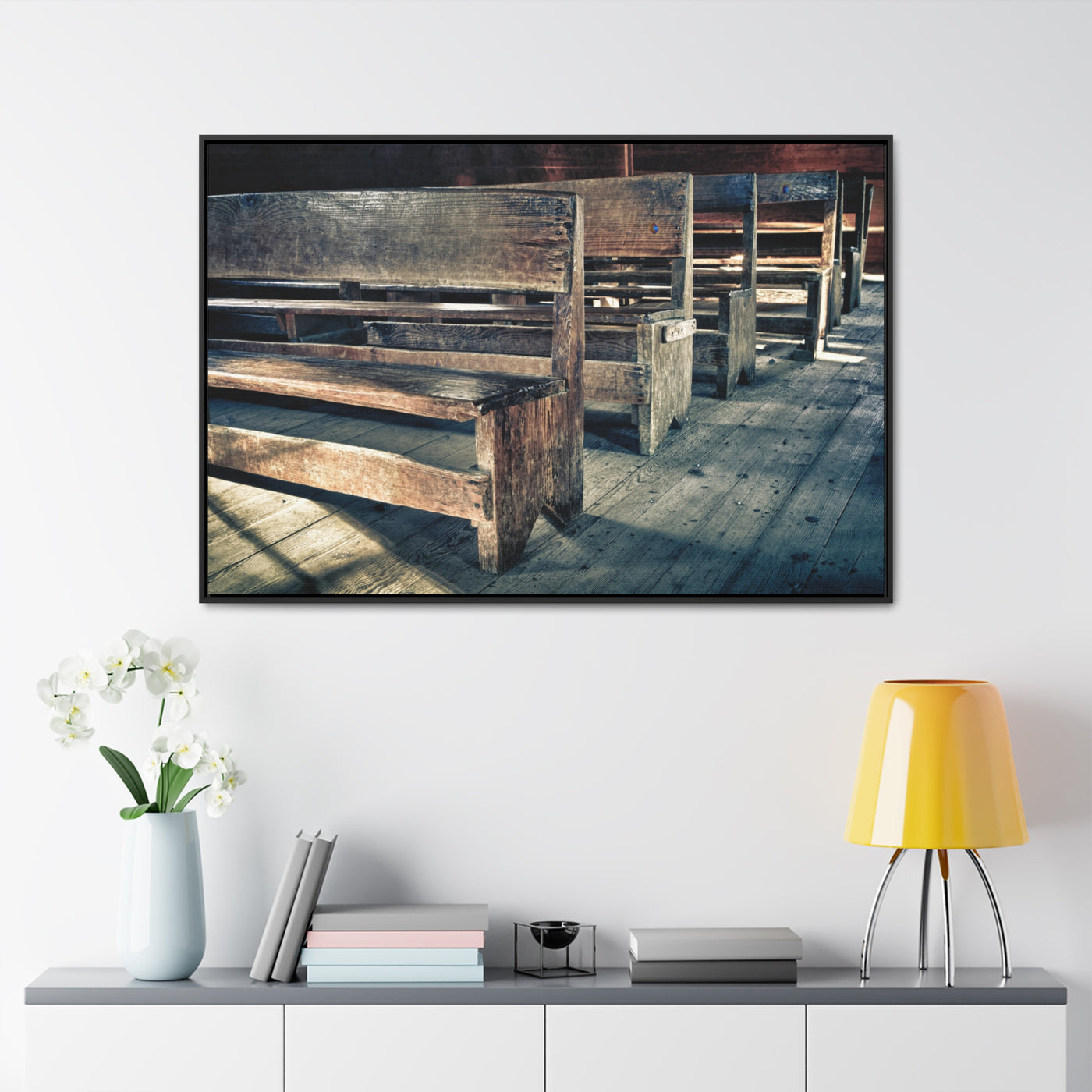 Church Pew Canvas Christian Art