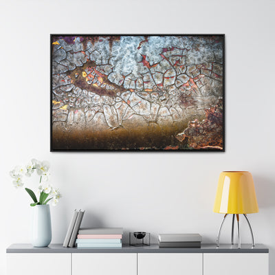 Rustic Abstract Art Framed Canvas Wrap