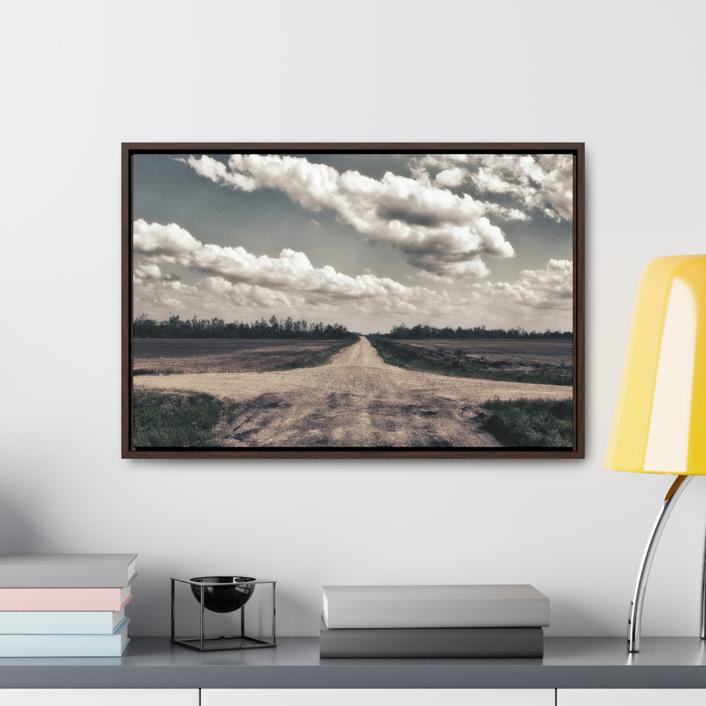 Crossroads Canvas Framed Art Print