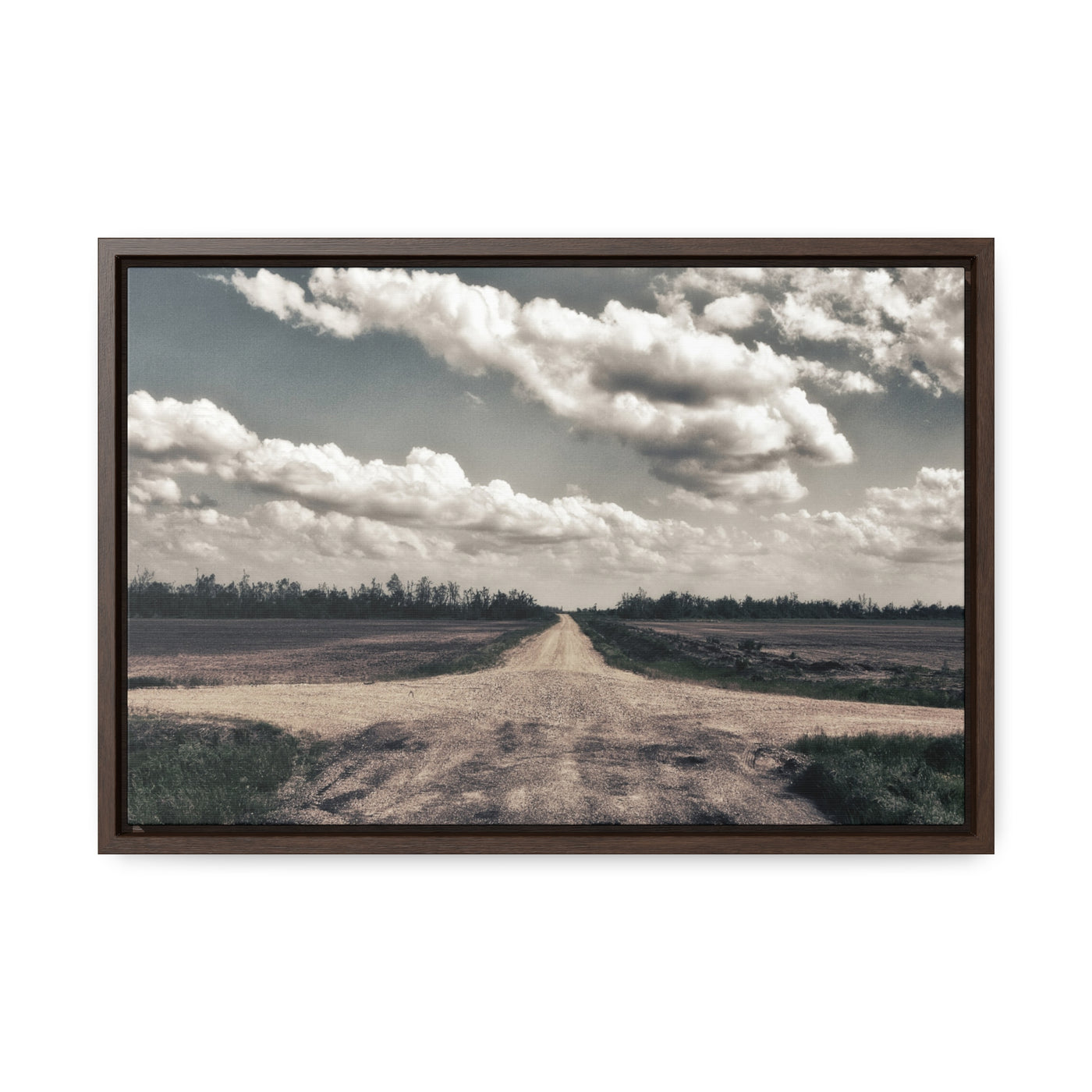 Crossroads Canvas Framed Art Print