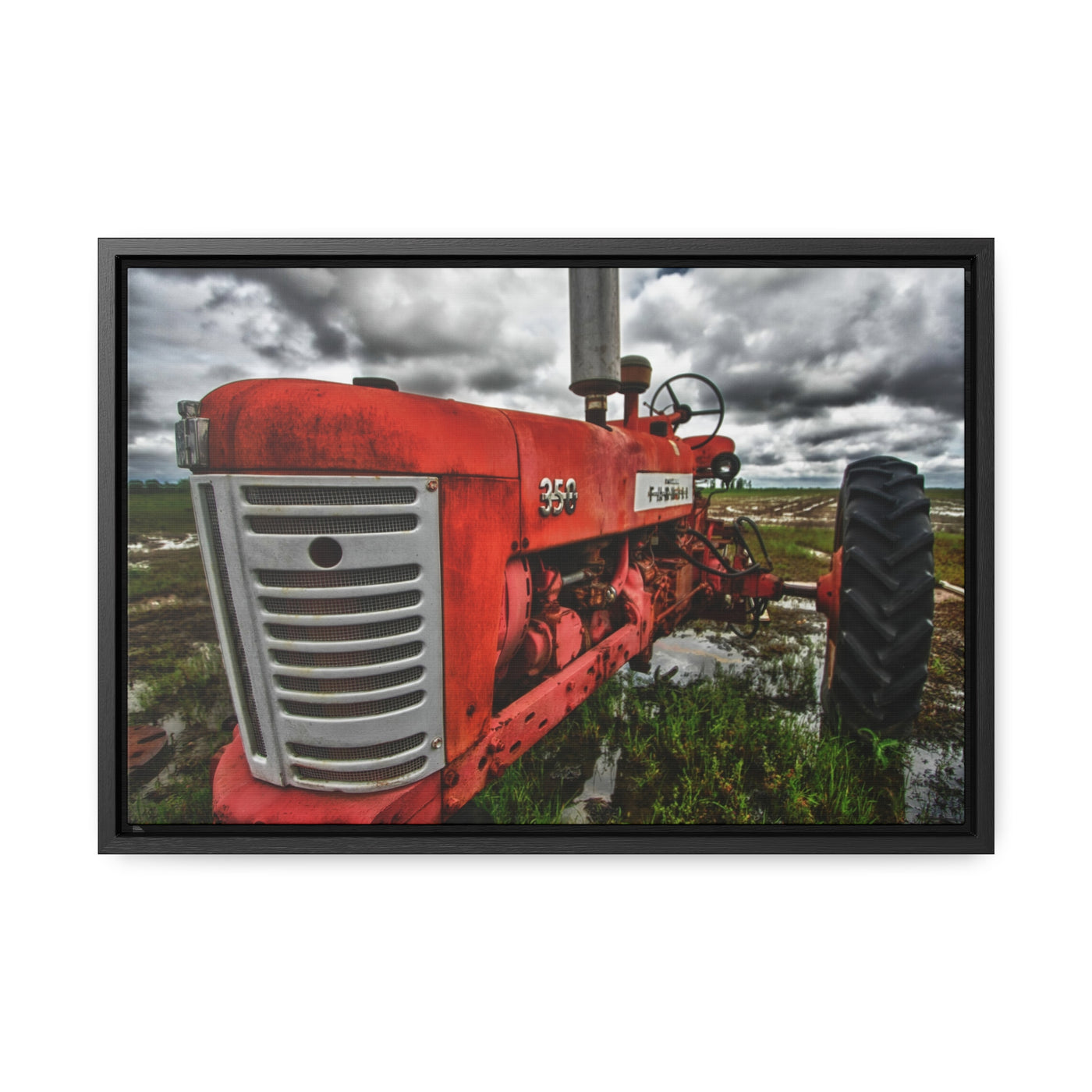 Country Home Antique Tractor Wall Art Print