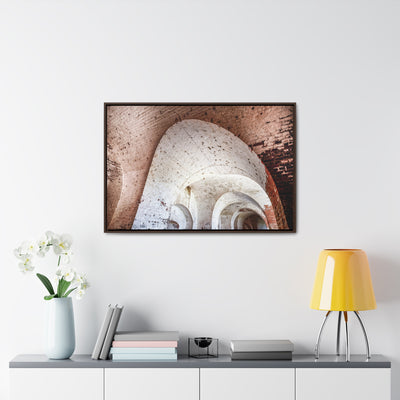 Modern Abstract Architectural Framed Canvas Art Print