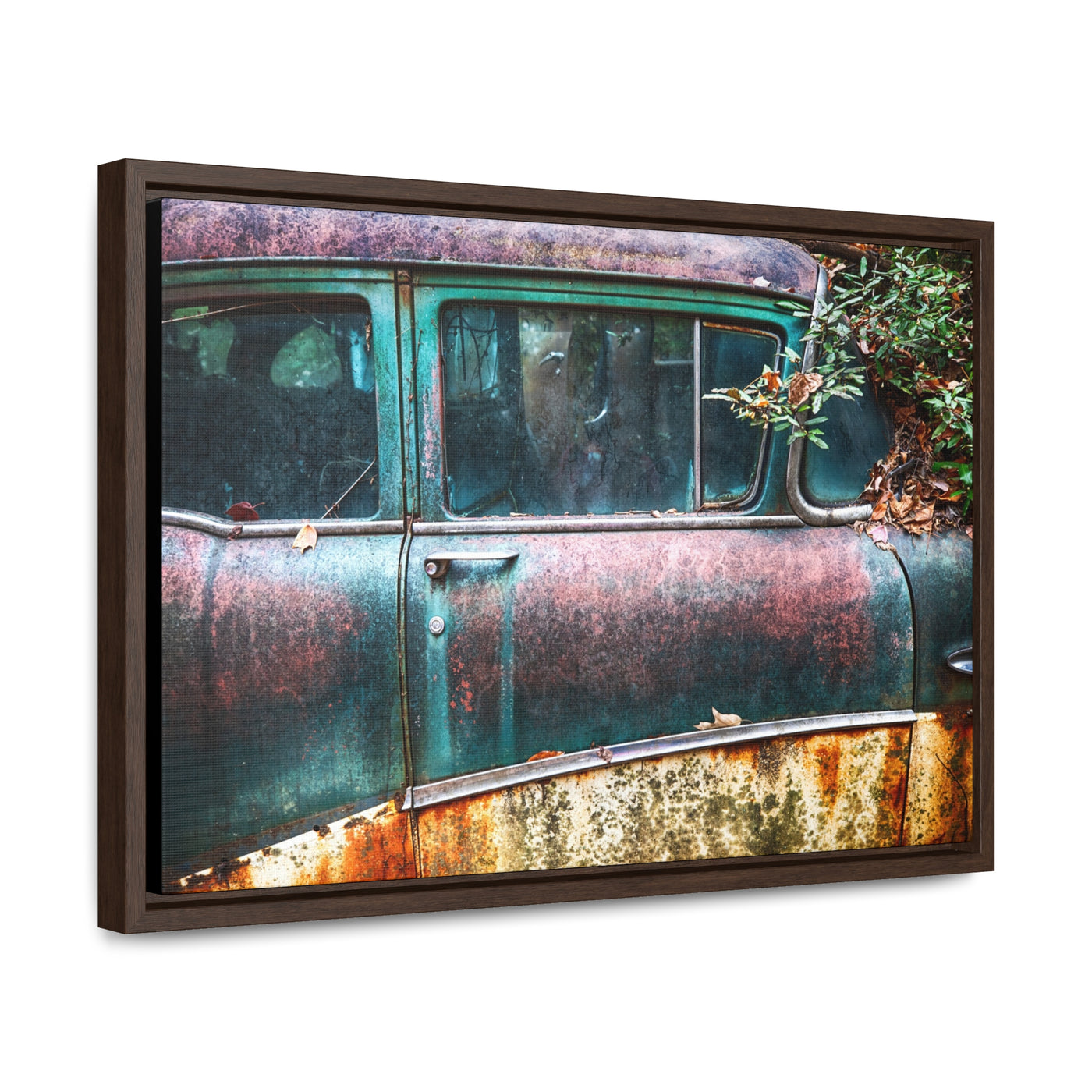 Antique Car Framed Canvas Wall Art