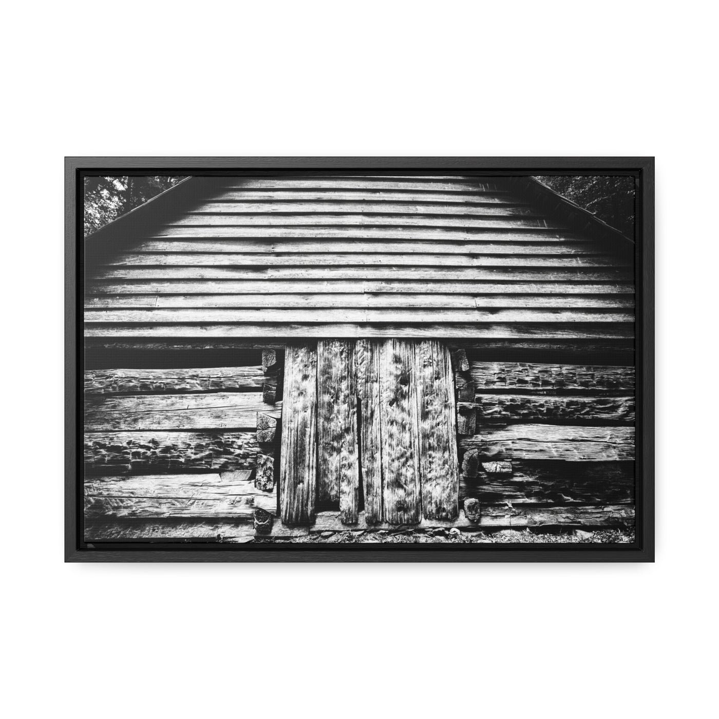 Black and White Old Barn Artwork