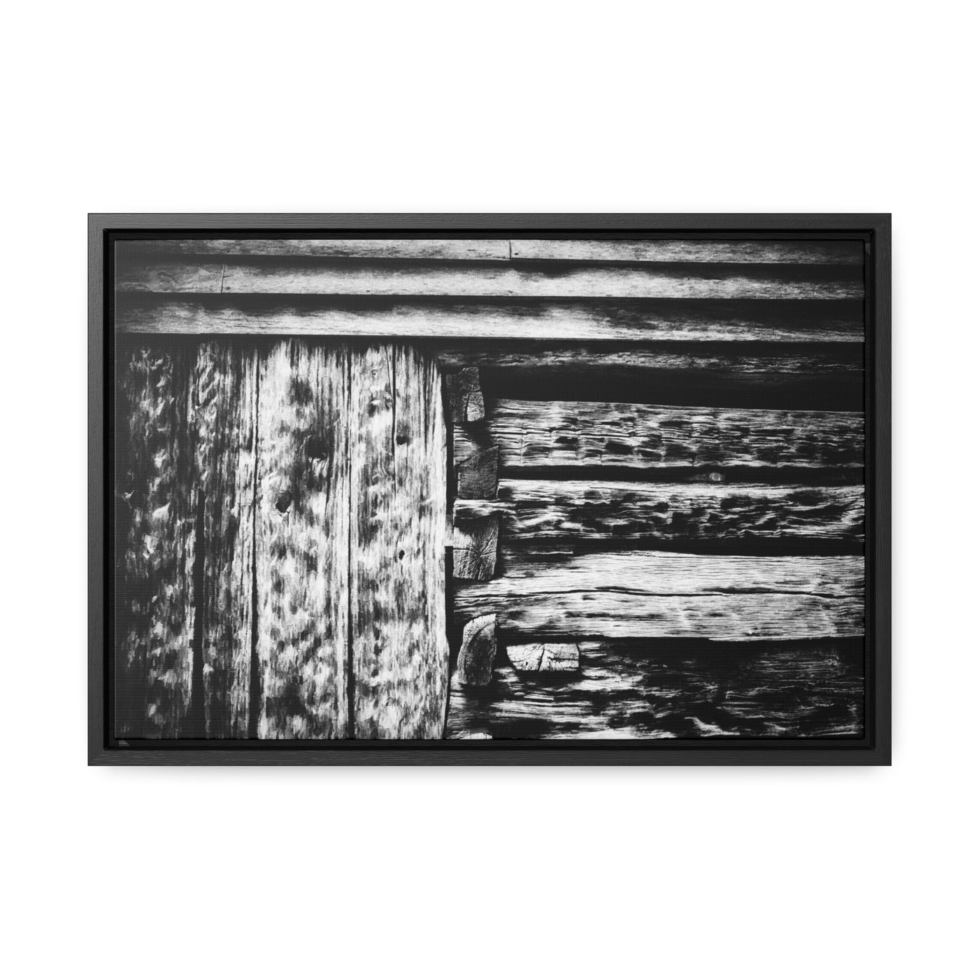 Black and White Rustic Art Print