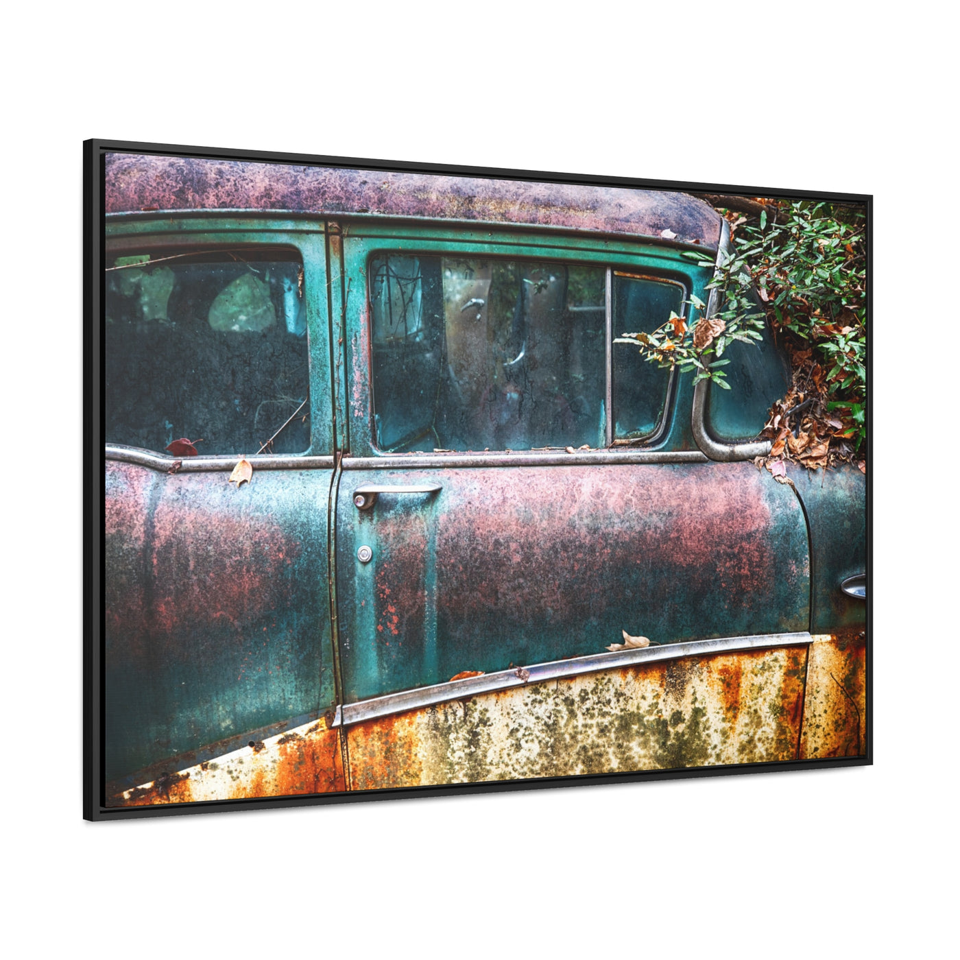 Antique Car Framed Canvas Wall Art