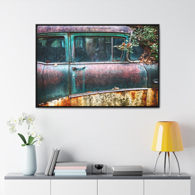 Antique Car Framed Canvas Wall Art