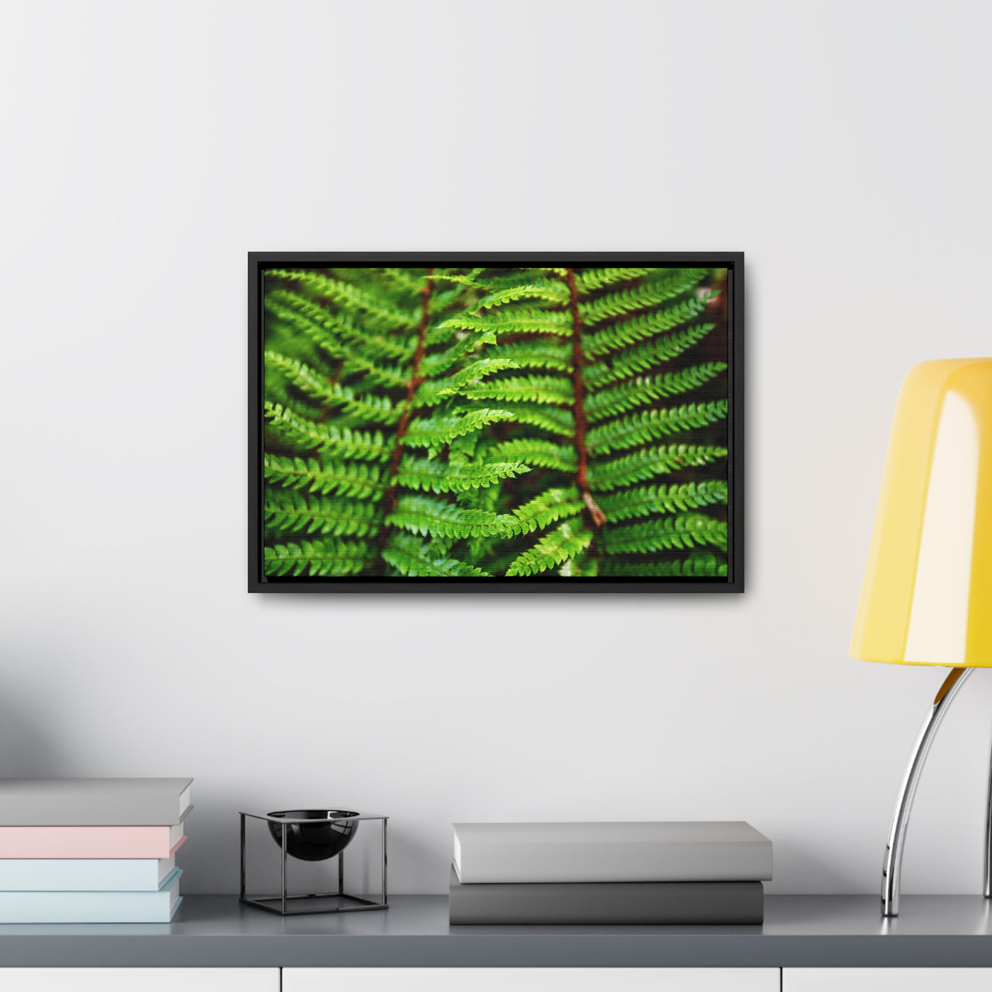 Beautiful Fern Framed Canvas Wall Art