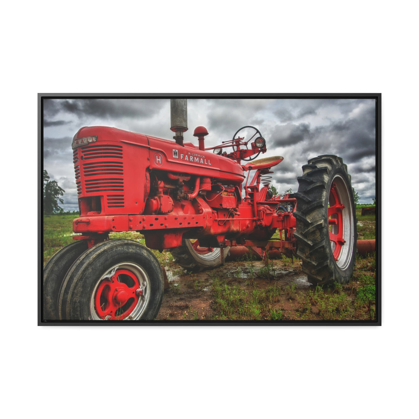 Red Tractor Wall Art