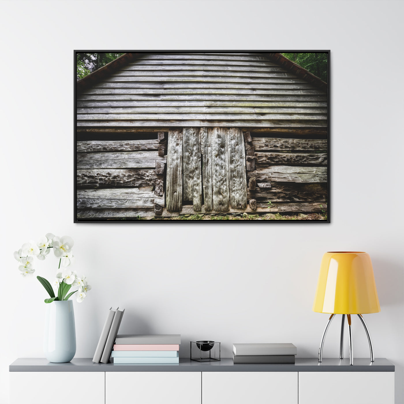 Old Barn Art Framed Canvas Wrap