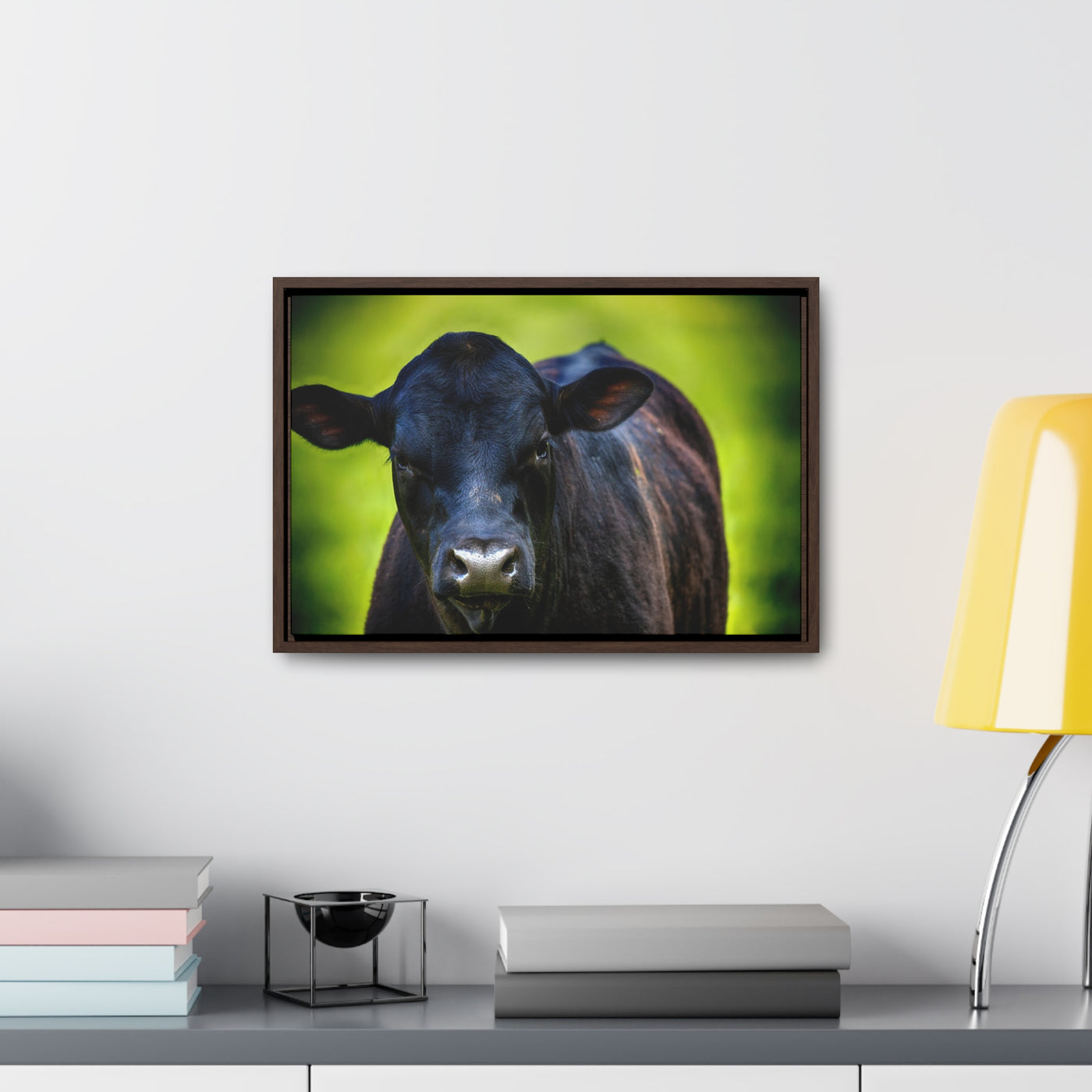 Framed Cow Wall Art