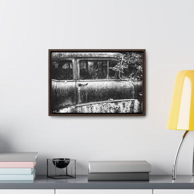 Old Car Black and White Art Print