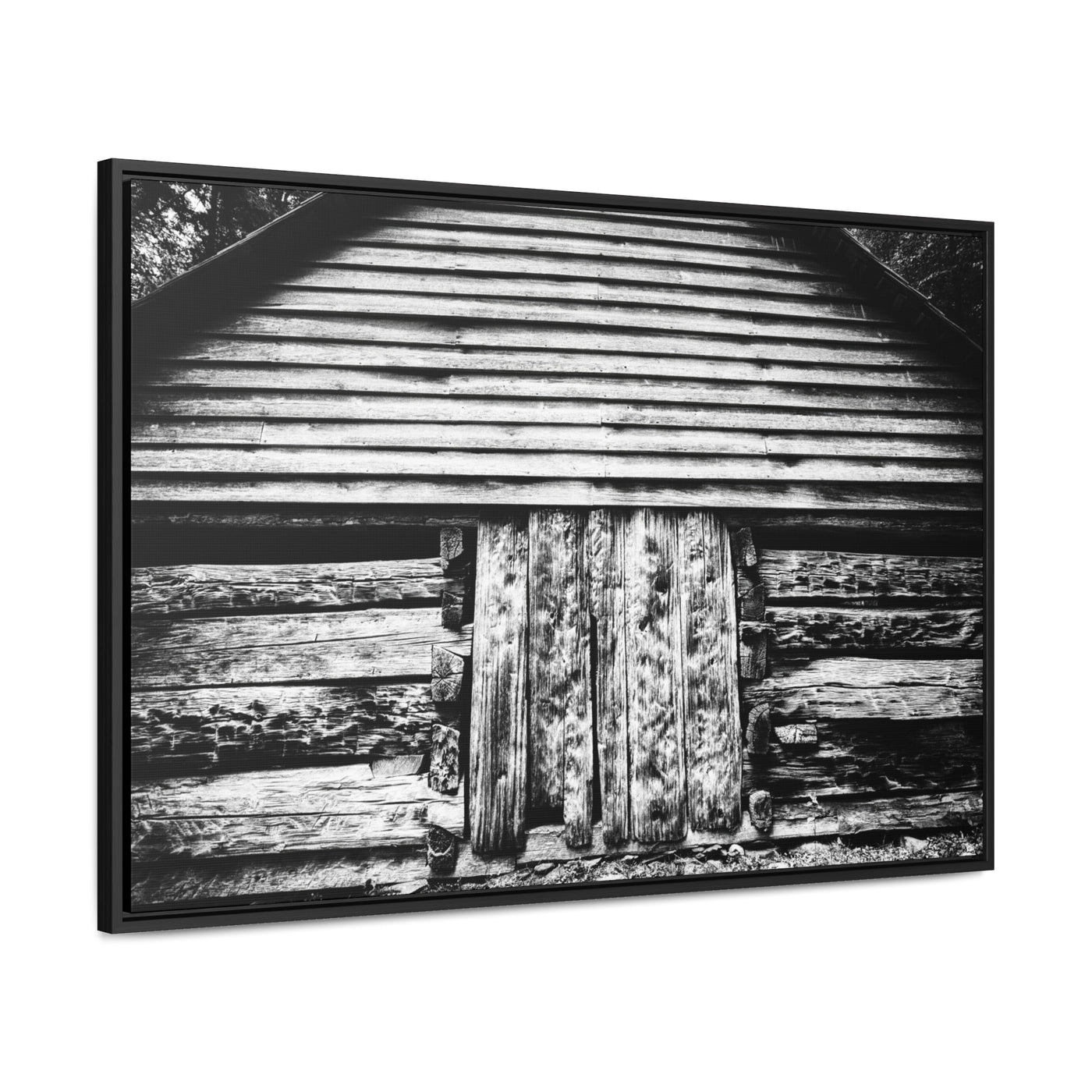 Black and White Old Barn Artwork