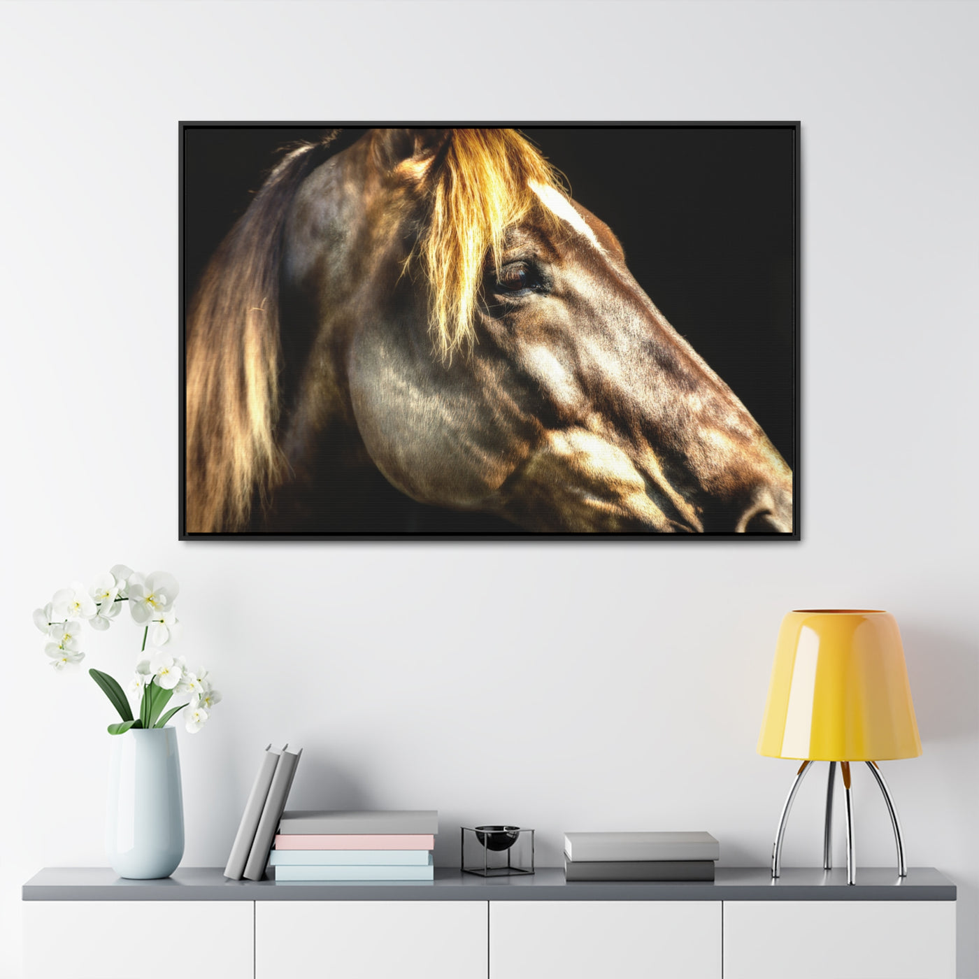 Horse Art Framed Canvas Print