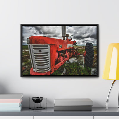 Country Home Antique Tractor Framed Canvas Wall Art Print