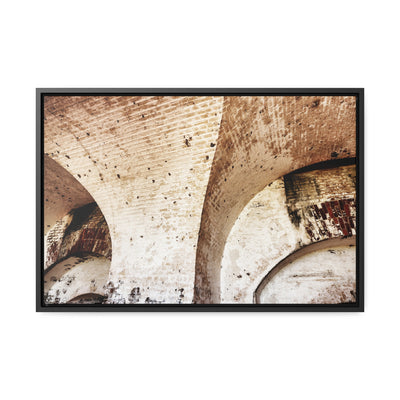 Abstract Architectural Wall Art Framed Canvas Print