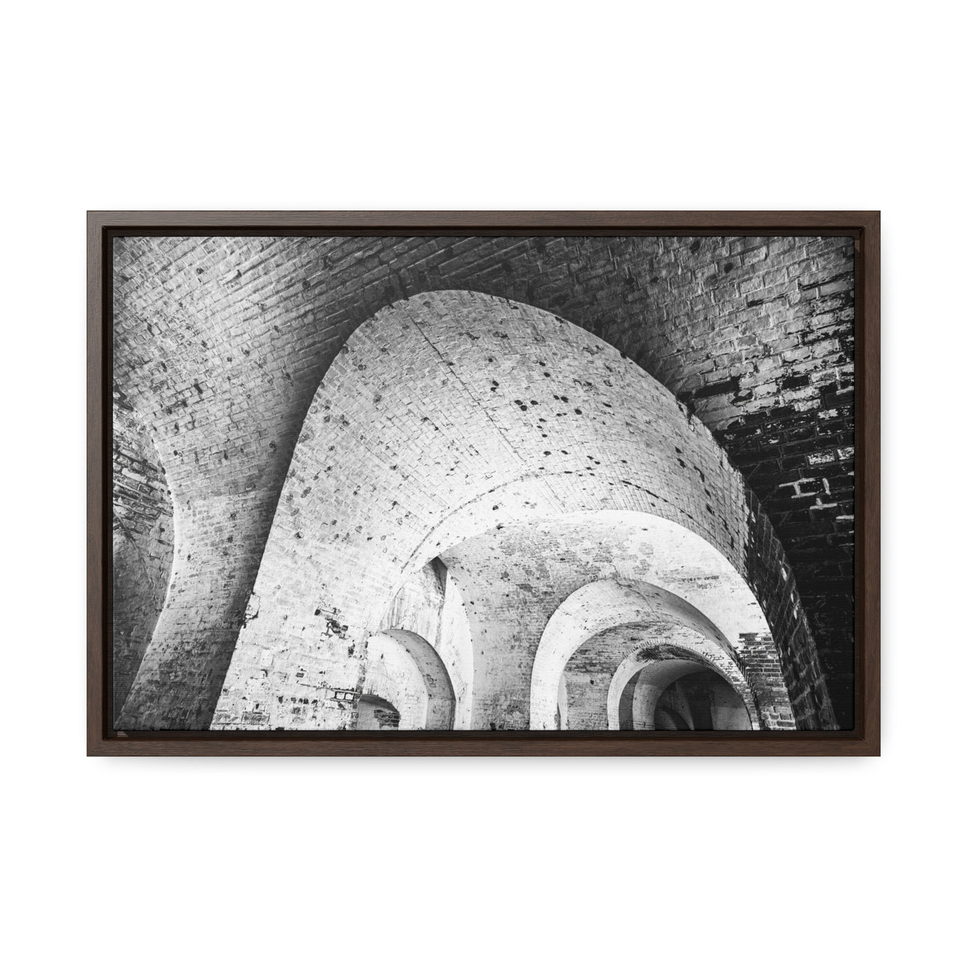 Black and White Abstract Architectural Framed Canvas Artwork