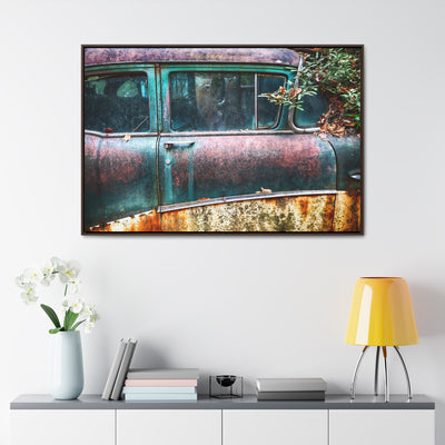 Antique Car Framed Canvas Wall Art